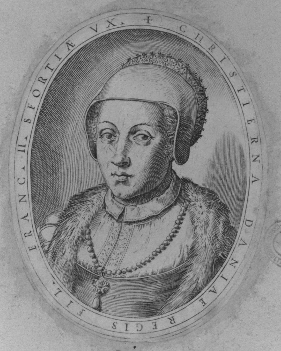 Ritratto della regina Cristina di Danimarca - Collezione Remondini. Bassano del Grappa. Vicenza